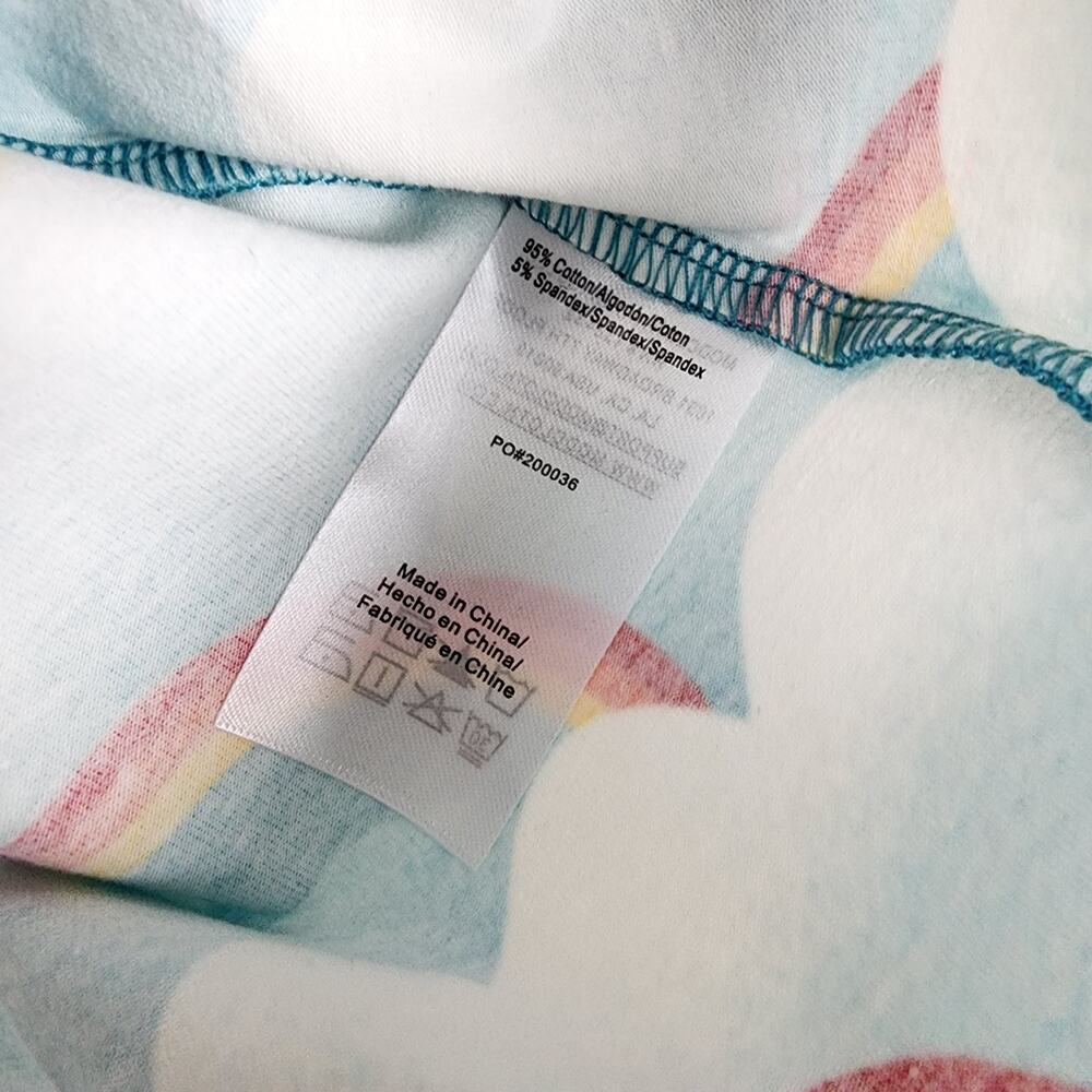 ModCloth On Cloud Mine Retro Rainbow Cloud Cotton T-Shirt Dress - NWT Small - Picture 9 of 10